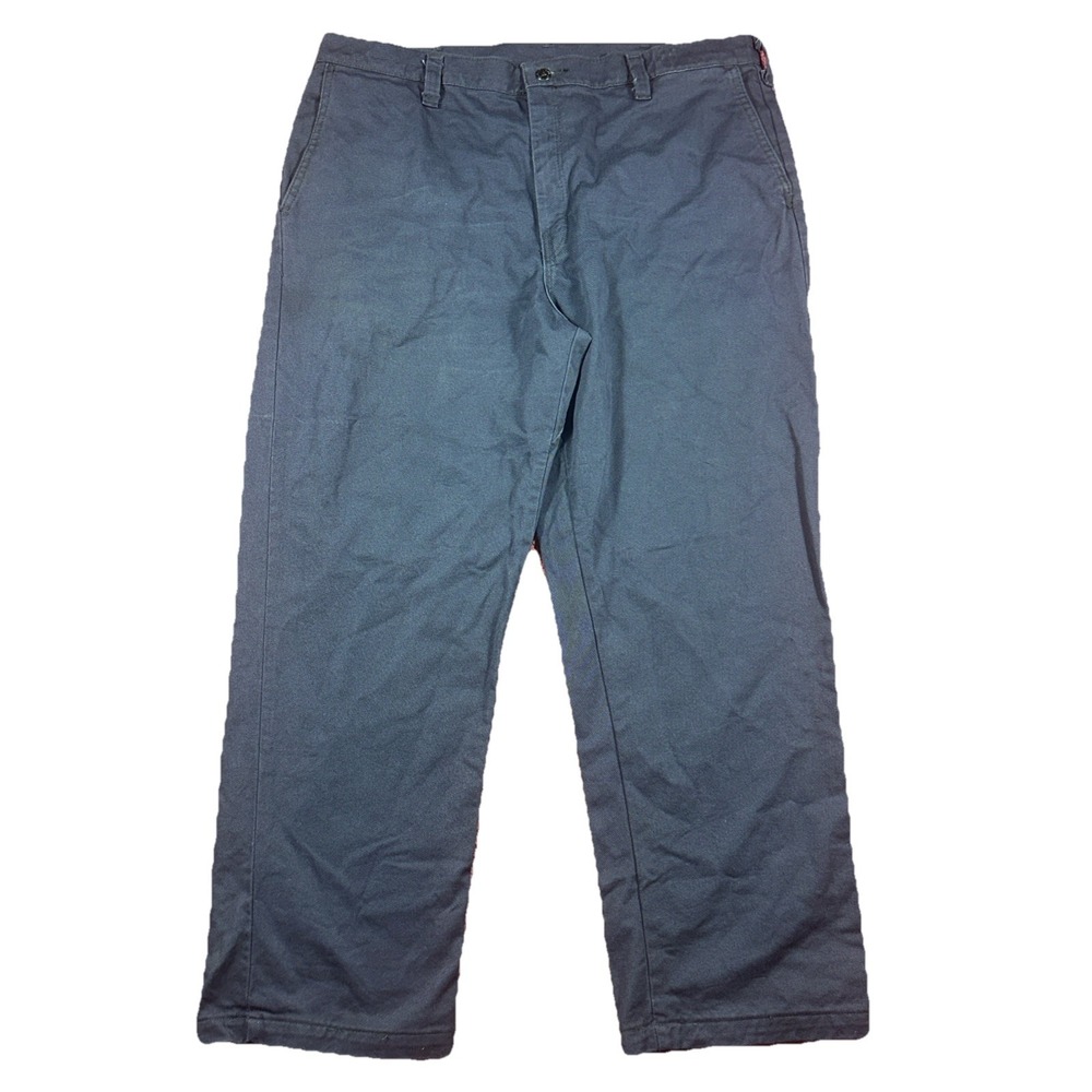 Bulwark FR Pants Mens 40x30 Navy Blue Flame Resistant CAT2 2112 Workwear